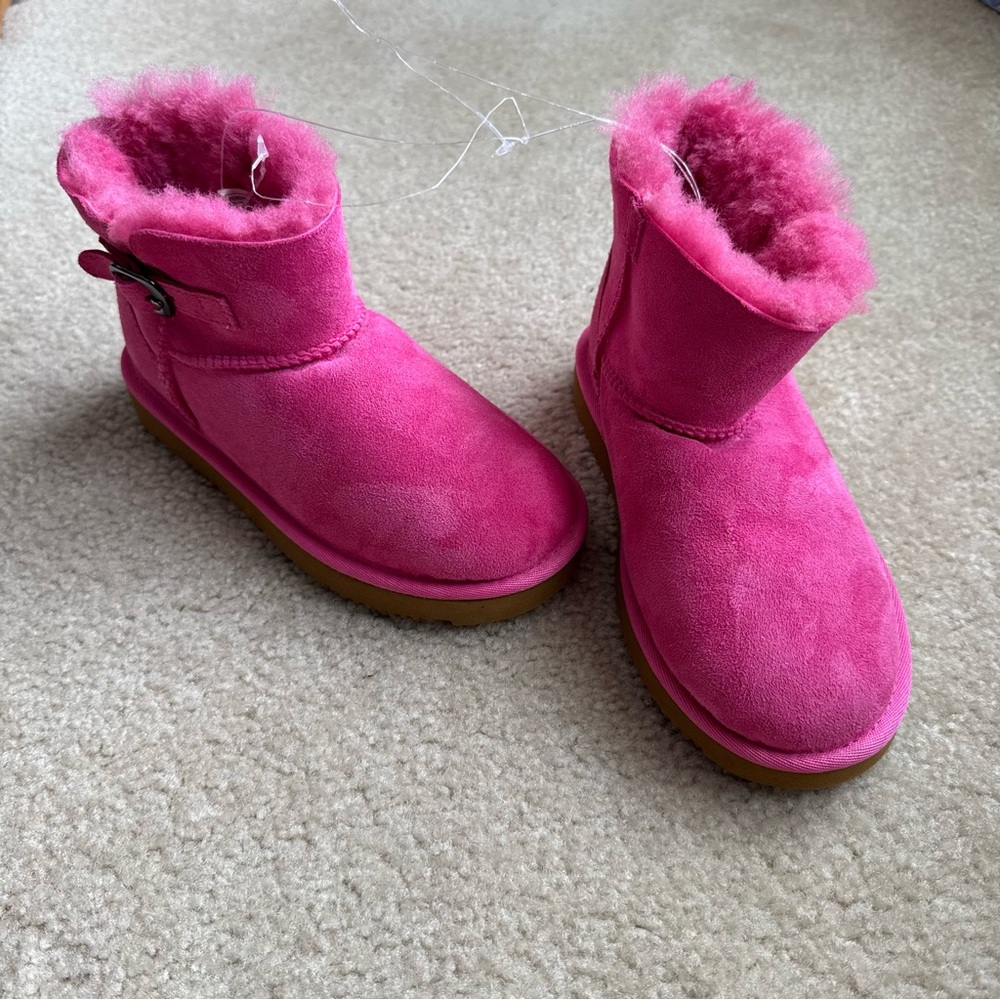 Pink Fuzzy Boots